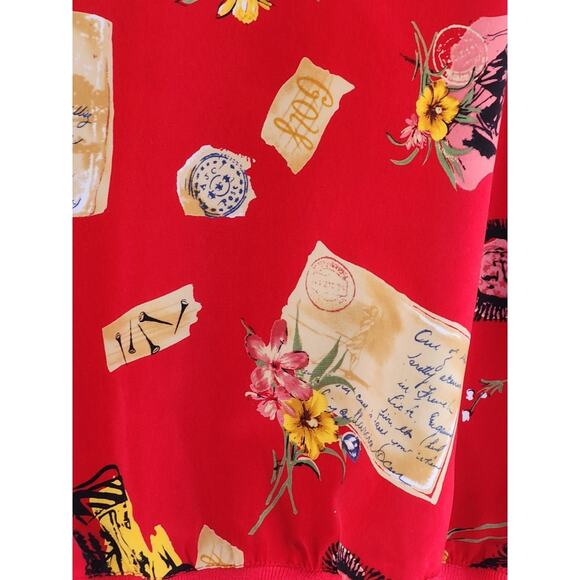 Marcia Womens Red Windcutter Golf Vest XS The Experience Koele Hawaii Vintage - Picture 7 of 11